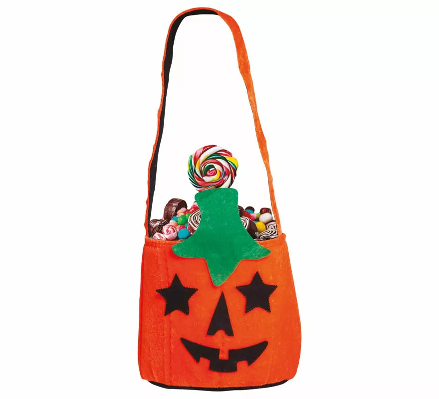 Translation missing: es.Cubo Calabaza Feliz de Fieltro de 25 cm
