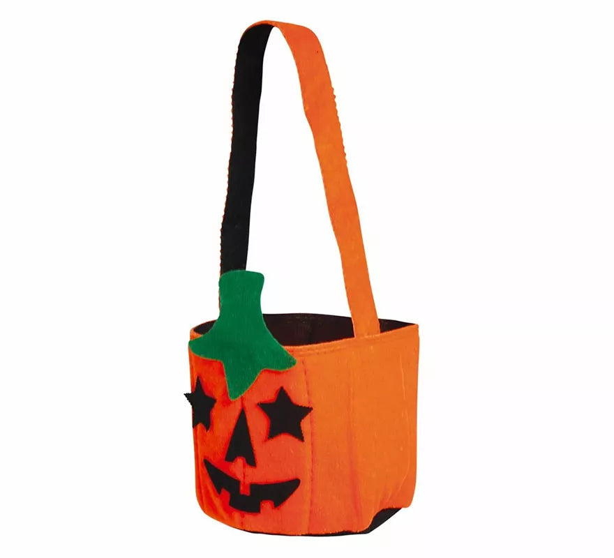 Translation missing: es.Cubo Calabaza Feliz de Fieltro de 25 cm
