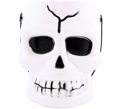 Cubo Calavera Bianca di 14x16x17 cm