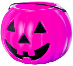 Cubo di zucca per caramelle Rosa 19x23x23 cm