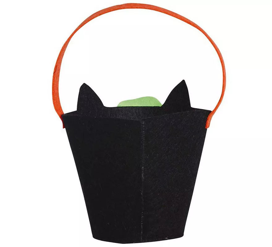 Translation missing: it.Cubo Gato Negro de Fieltro de 20 cm