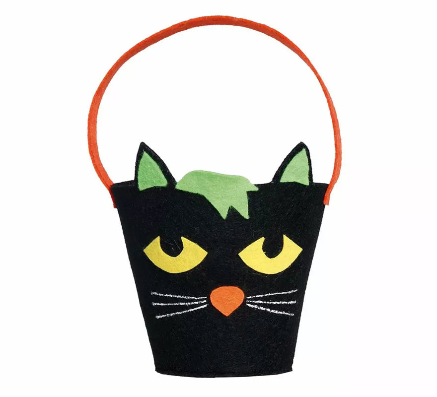 Translation missing: it.Cubo Gato Negro de Fieltro de 20 cm