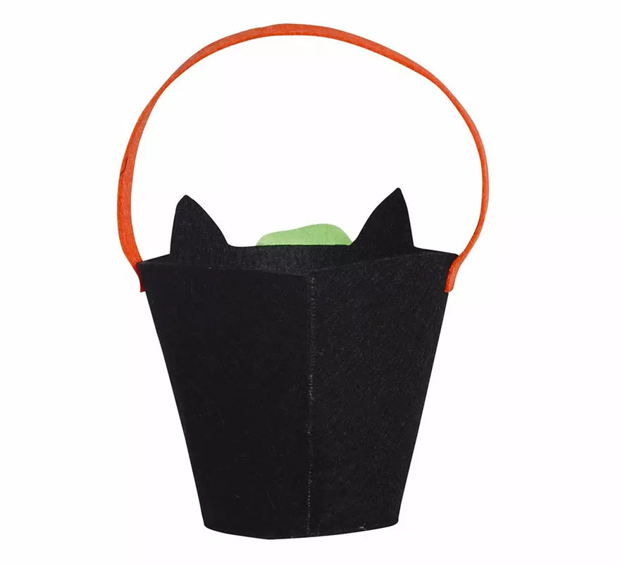 Translation missing: it.Cubo Gato Negro de Fieltro de 20 cm