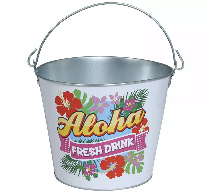 Cubo Metal Aloha de 19x23 cm