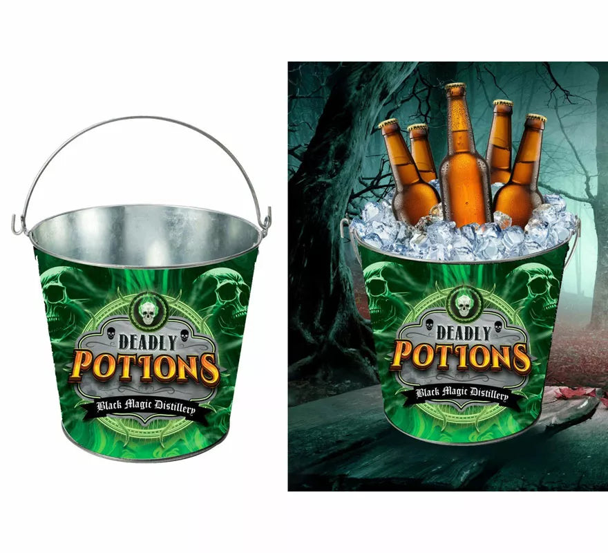 Translation missing: it.Cubo Metal Potions verde de 19X23 cm
