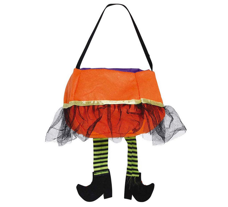 Translation missing: it.Cubo Naranja 'Trick Or Treat' de Fieltro de 20 cm