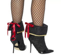 Cubrebotas Negros con lazos rojo