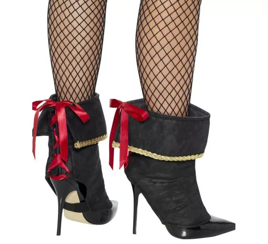 Translation missing: it.Cubrebotas Negros con lazos rojo