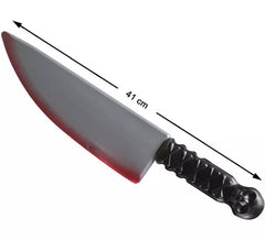Coltello largo 41x10 cm con sangue