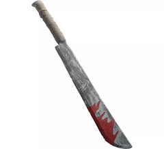 Coltello lungo con macchie di sangue 74 cm