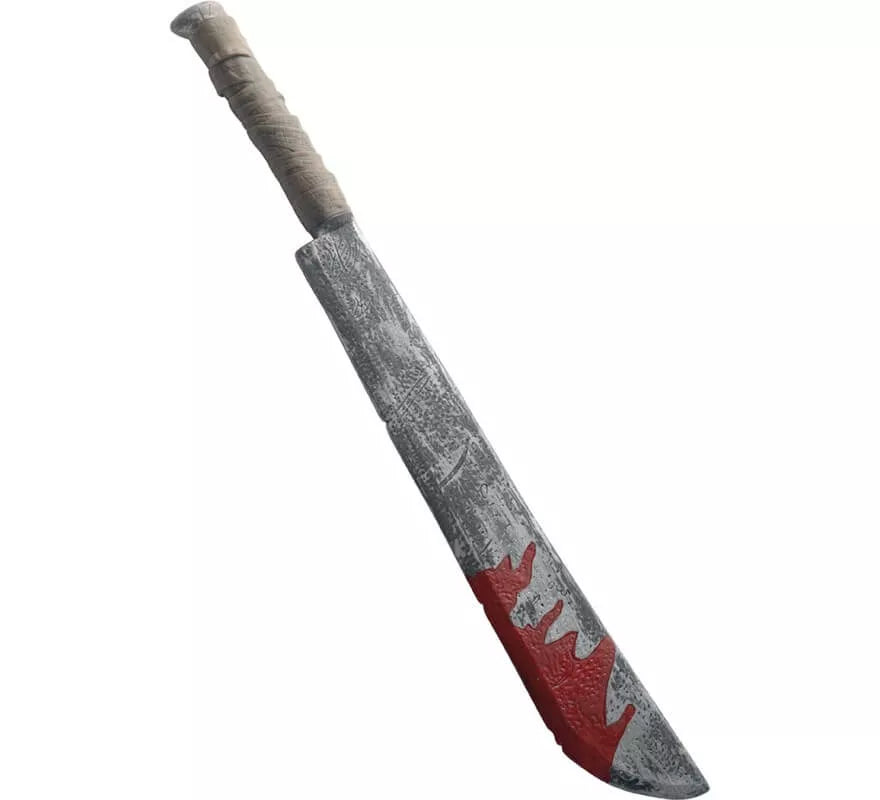 Translation missing: it.Cuchillo largo con manchas de sangre 74cm