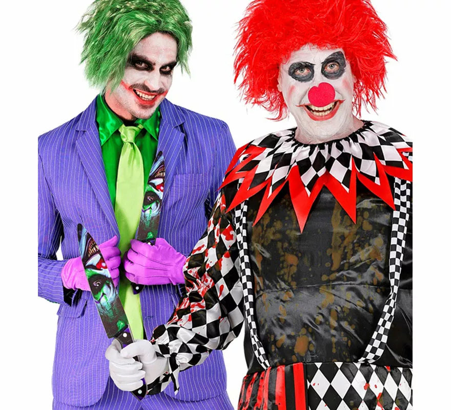 Cuchillo Payaso Risueño de 31 cm con diseño en ambas caras