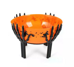 Ciotola arancione con base bracci scheletrici 26x18 cm