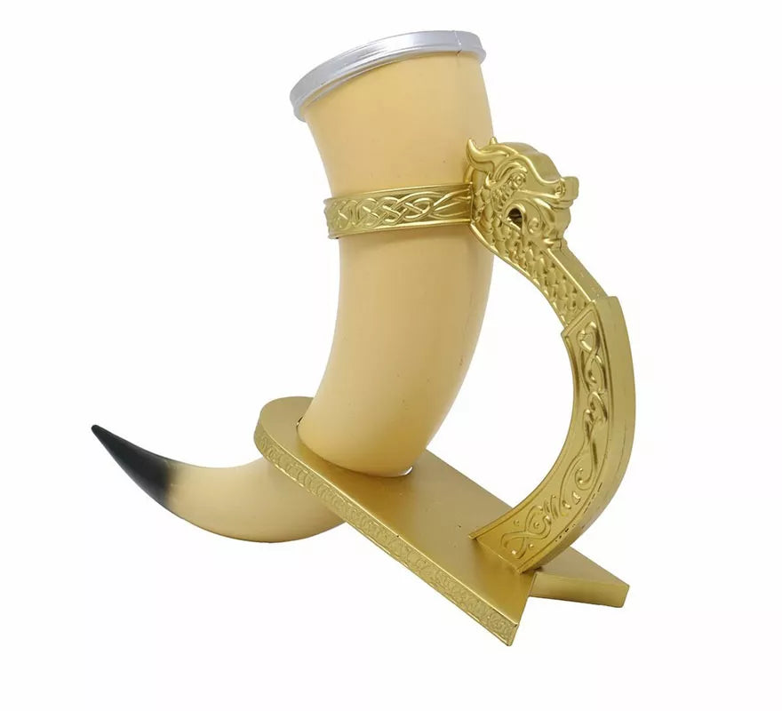 Cuerno de Vikingo con Soporte de 25 cm