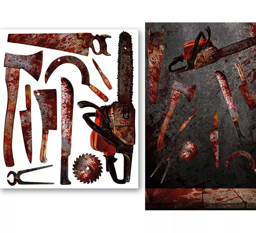 Translation missing: it.Decoración Adhesivo Mesa Armas Ensangrentadas 70x80 cm