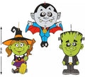 Decoración Colgante para Halloween en 3 modelos surtidos 34x24 cm