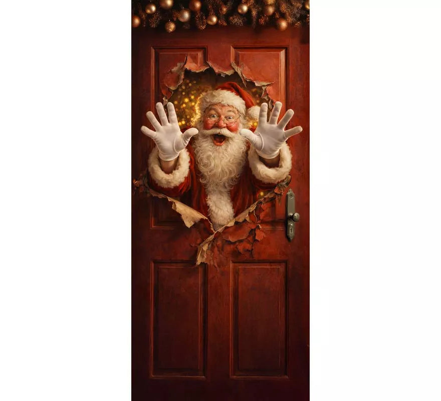 Translation missing: it.Decoración de Puerta de Papá Noel de 80x180 cm
