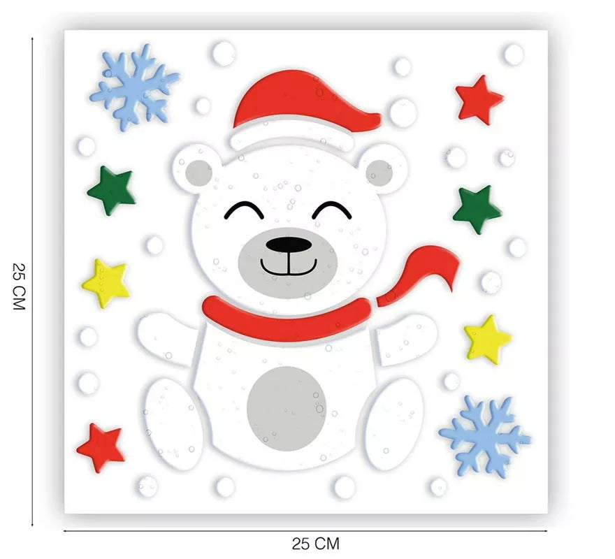 Decoración en Gel de Oso Polar de 20x25 cm