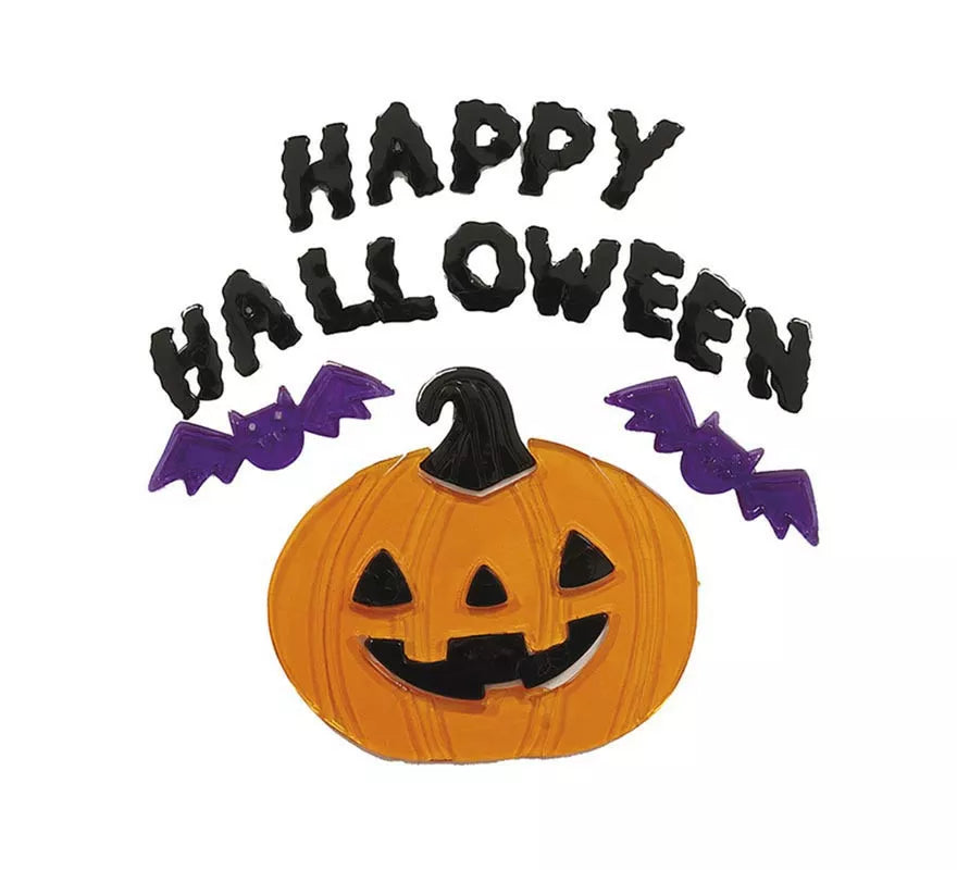 Translation missing: it.Decoración Gel Calabaza "Happy Halloween" de 20x25 cm