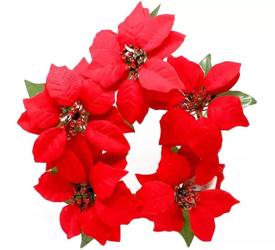 Translation missing: es.Decoración Puerta de Poinsettia 25 cm