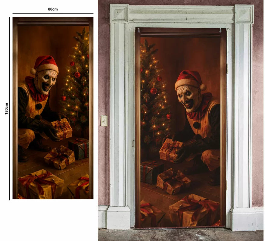 Decoración Puerta Terrifier de 80x180 cm