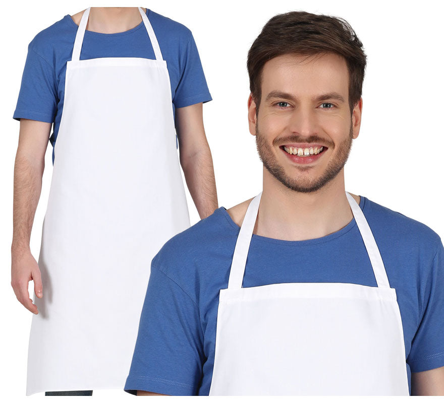Delantal Blanco Cocinero Adulto