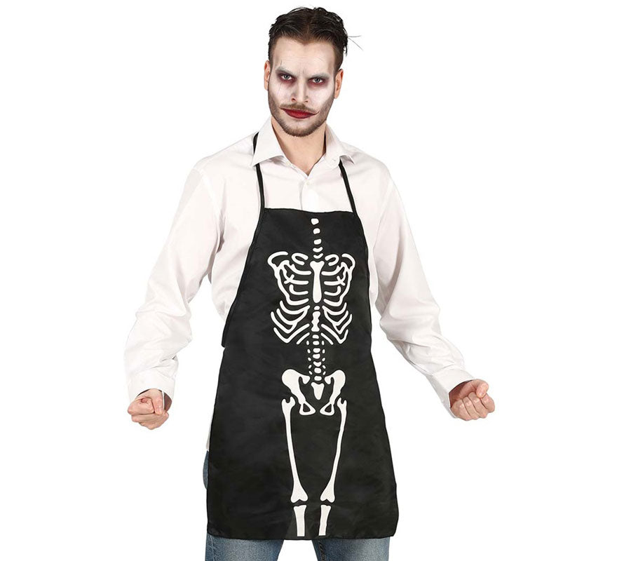 Delantal de Cocina con Estampado de Esqueleto