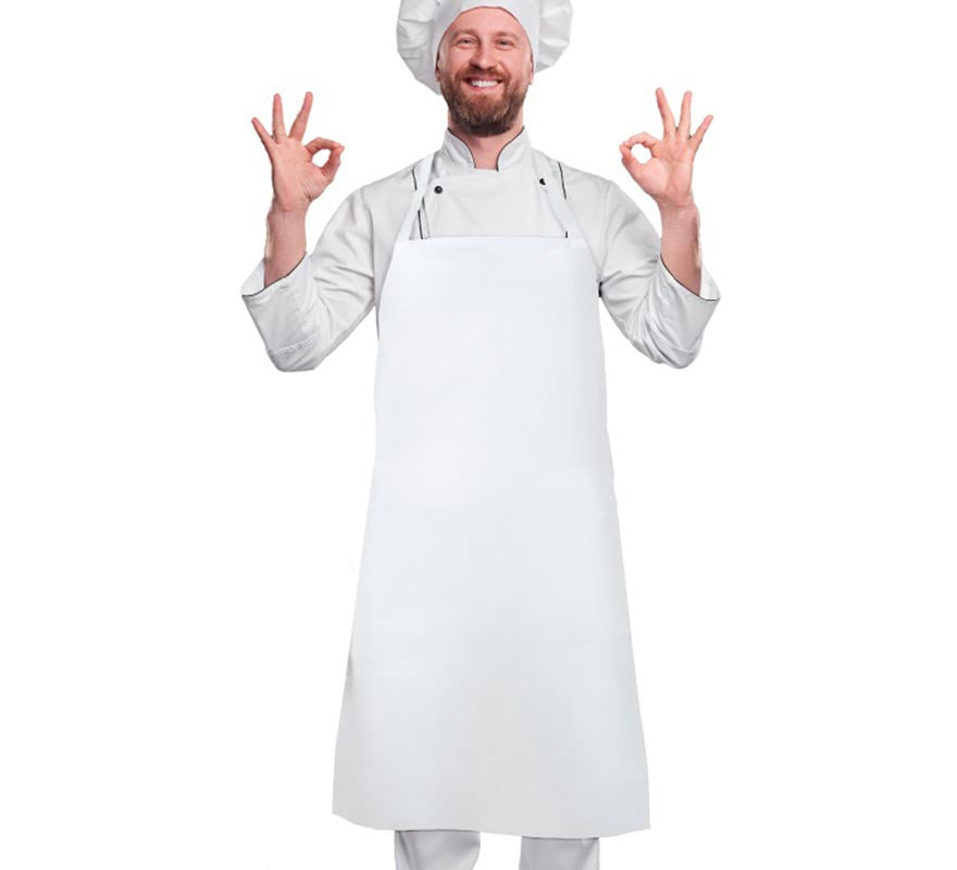 Translation missing: it.Delantal de Cocinero blanco adulto