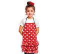 Delantal de Flamenca con lunares blancos infantil