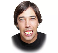 Dentadura con dientes extra grande