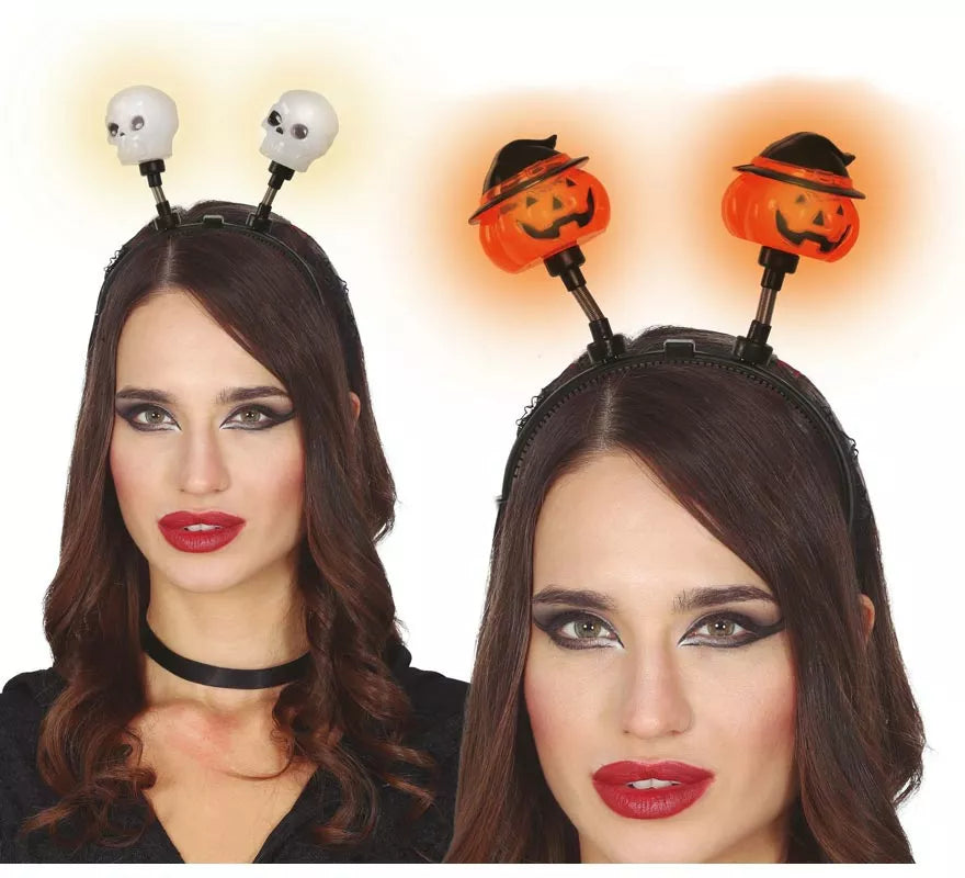 Translation missing: it.Diadema Calavera o Calabaza con Luz Surtidas