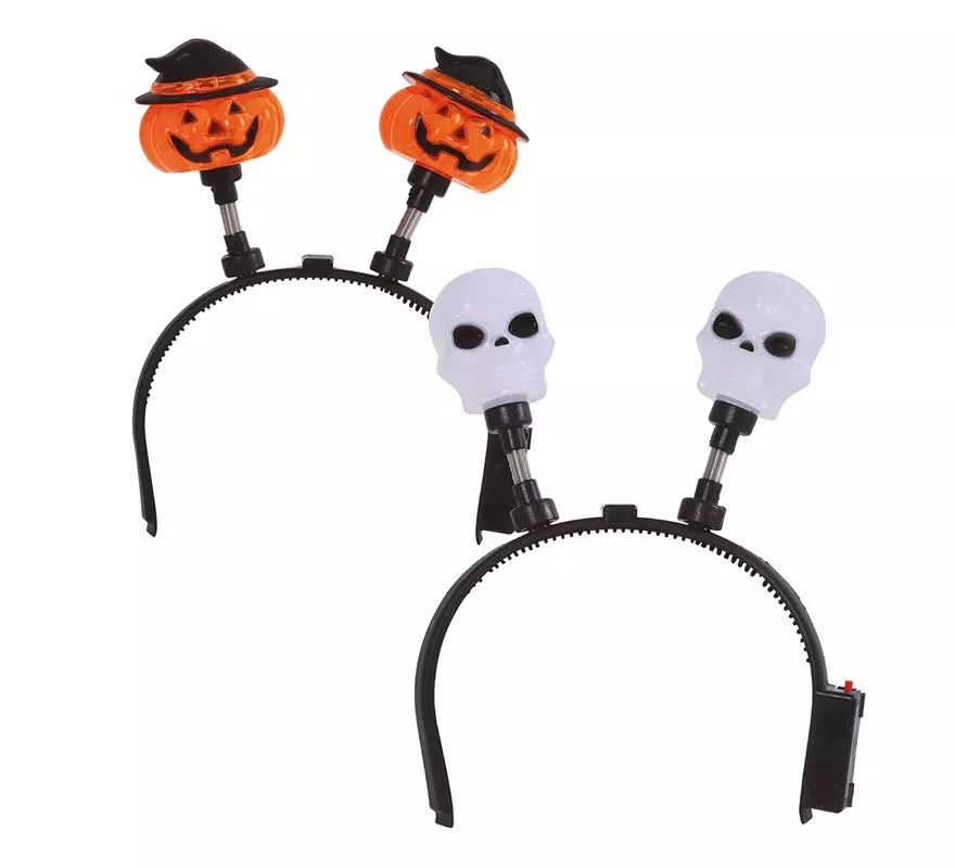 Translation missing: it.Diadema Calavera o Calabaza con Luz Surtidas