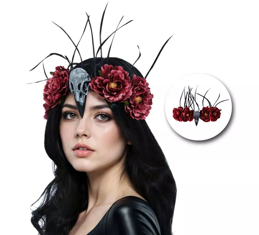 Translation missing: it.Diadema Calavera y Pluma de Pájaro