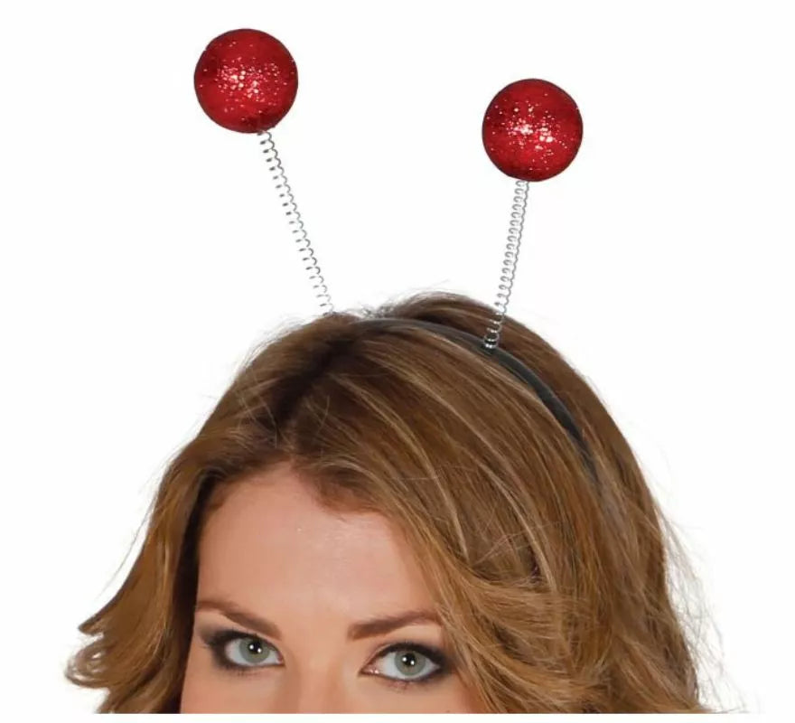 Translation missing: it.Diadema con antenas y bolas escarcha en varios colores