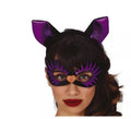 Diadema con Antifaz Gatita Morada