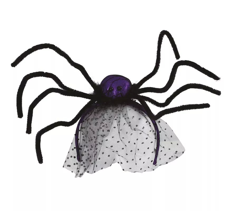 Translation missing: it.Diadema con Araña Lila y Velo
