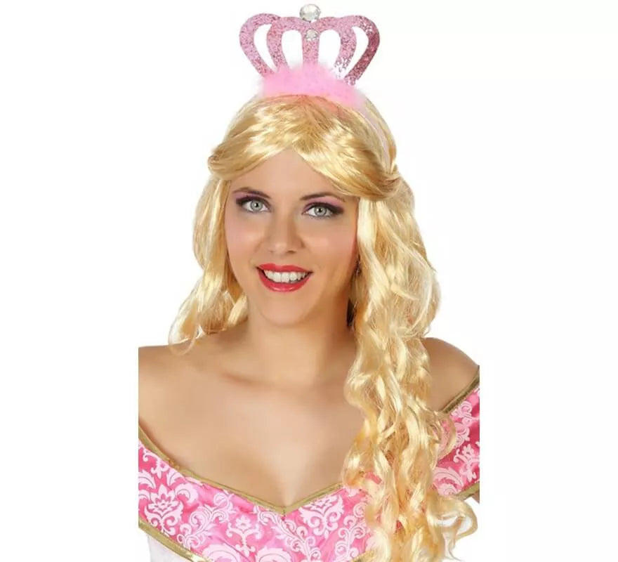 Translation missing: it.Diadema con Corona Rosa y Marabú