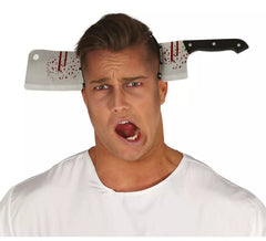 Fascia con coltello da macellaio e sangue