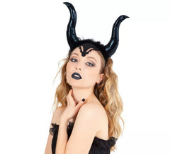 Fascia nera con le corna della strega cattiva