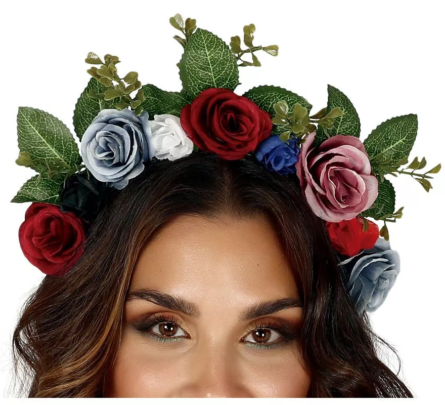 Translation missing: it.Diadema con Flores y Hojas