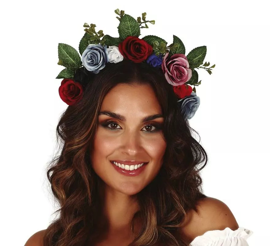 Translation missing: it.Diadema con Flores y Hojas