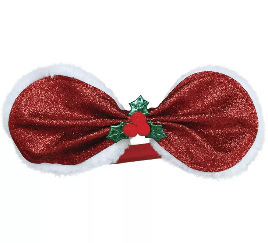 Translation missing: it.Diadema con Lazo Navideño y Acebo