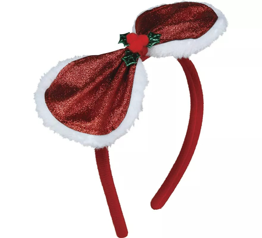 Translation missing: it.Diadema con Lazo Navideño y Acebo