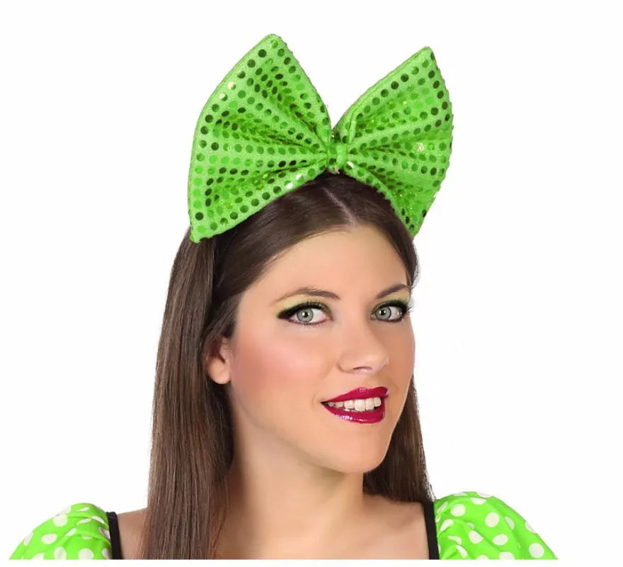 Diadema con Lazo y Lentejuelas en 4 colores