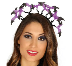 Fascia con pipistrelli lilla e neri