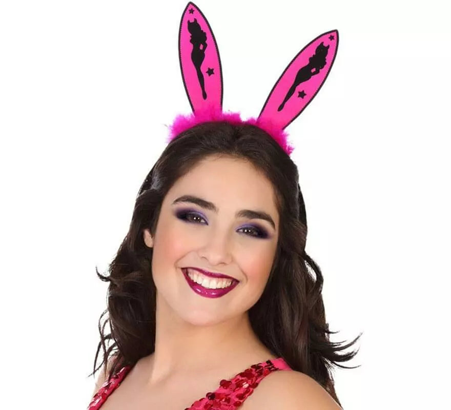 Translation missing: es.Diadema con Orejas de Conejita rosa