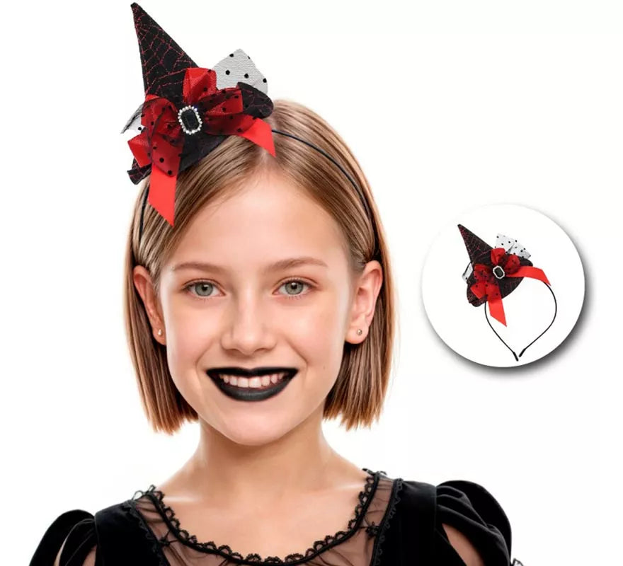 Translation missing: it.Diadema con Sombrero de Bruja Infantil