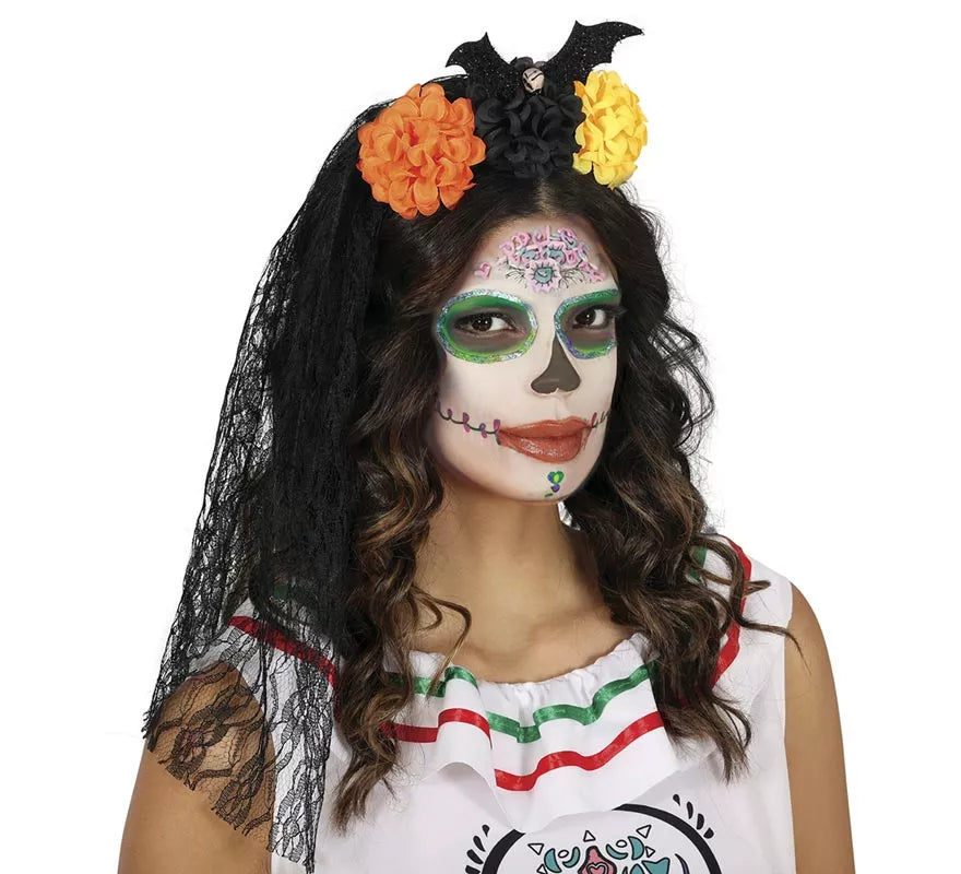 Translation missing: es.Diadema con Velo y Flores