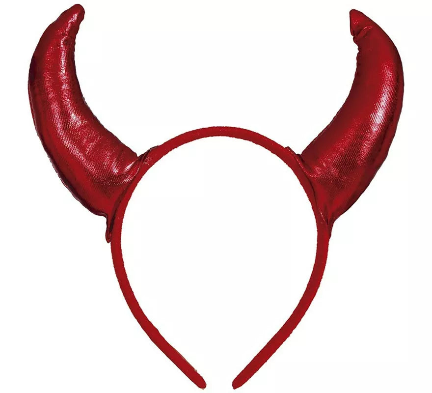 Translation missing: es.Diadema Cuernos Demonio roja