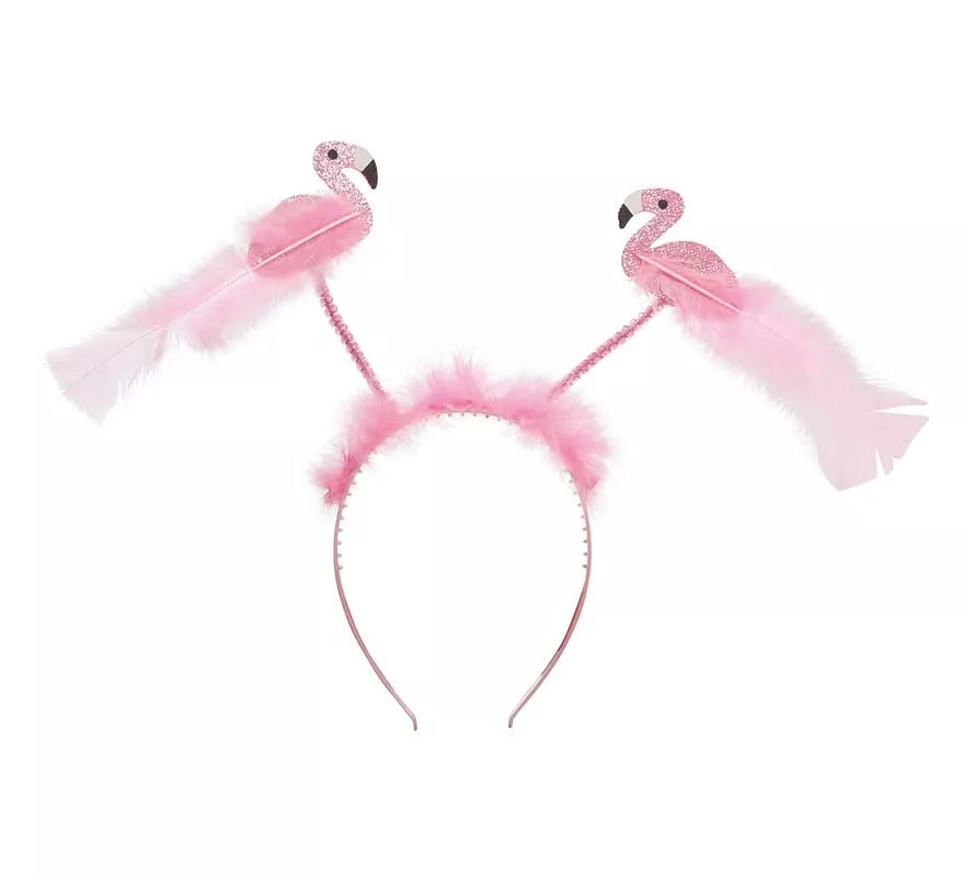Translation missing: it.Diadema de 2 Flamencos con Plumas